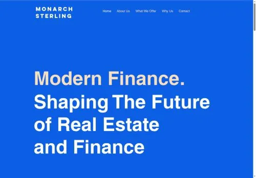 Website Image of Monarch Sterling Limited