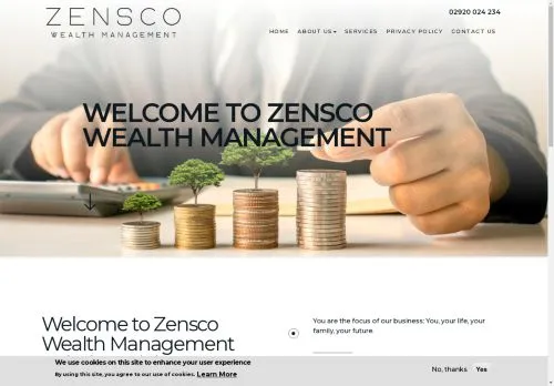 Website Image of Zensco Wealth Management LTD