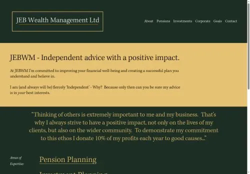 Website Image of JEB Wealth Management Limited