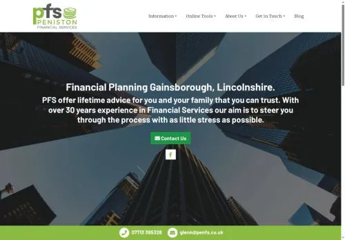 Website Image of Peniston Financial LTD