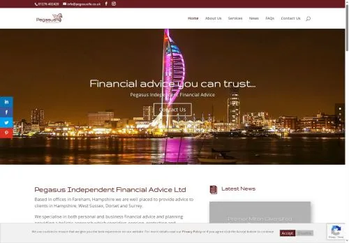 Website Image of Pegasus Independent Financial Advice LTD