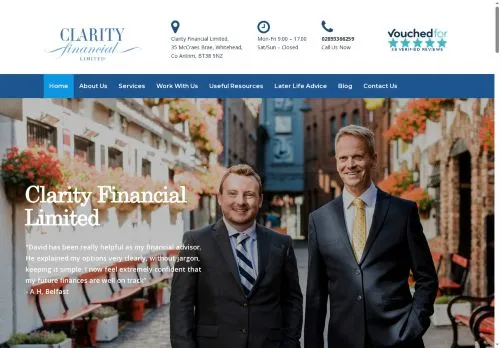 Website Image of Clarity Financial Limited