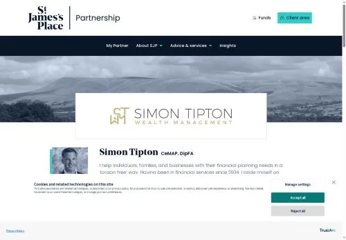 Website Image of Simon Tipton Wealth Management Limited