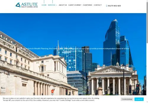 Website Image of Astute Wealth Planning Limited