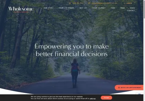 Website Image of Wholesome Financial Planning Limited