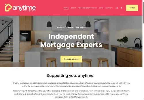 Website Image of ANYTIME MORTGAGES LTD