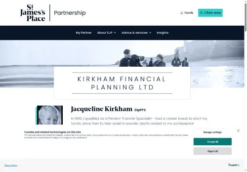 Website Image of Kirkham Financial Planning LTD